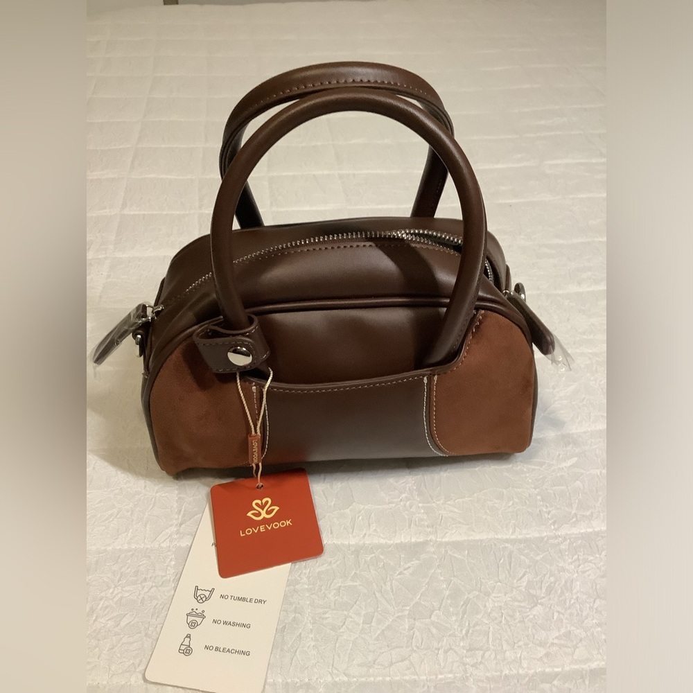 Lovevook BrownMini Satchel Handbag NEW